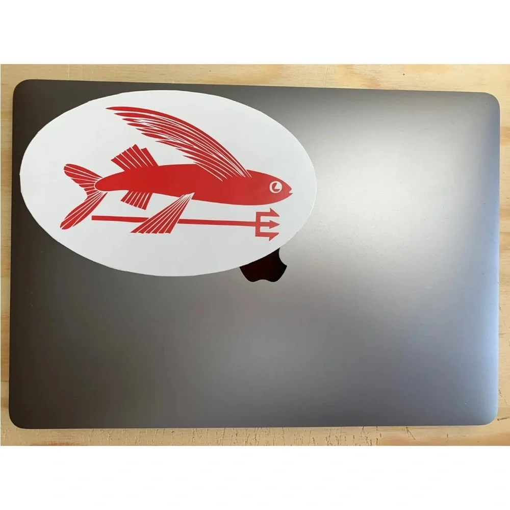 Patagonia Fly Fish Sticker Surfboard Skate Snowboard Adventure Car Bumper Decal